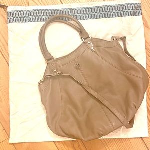 🌺EUC Tory Burch Light Brown Hobo with Dust bag